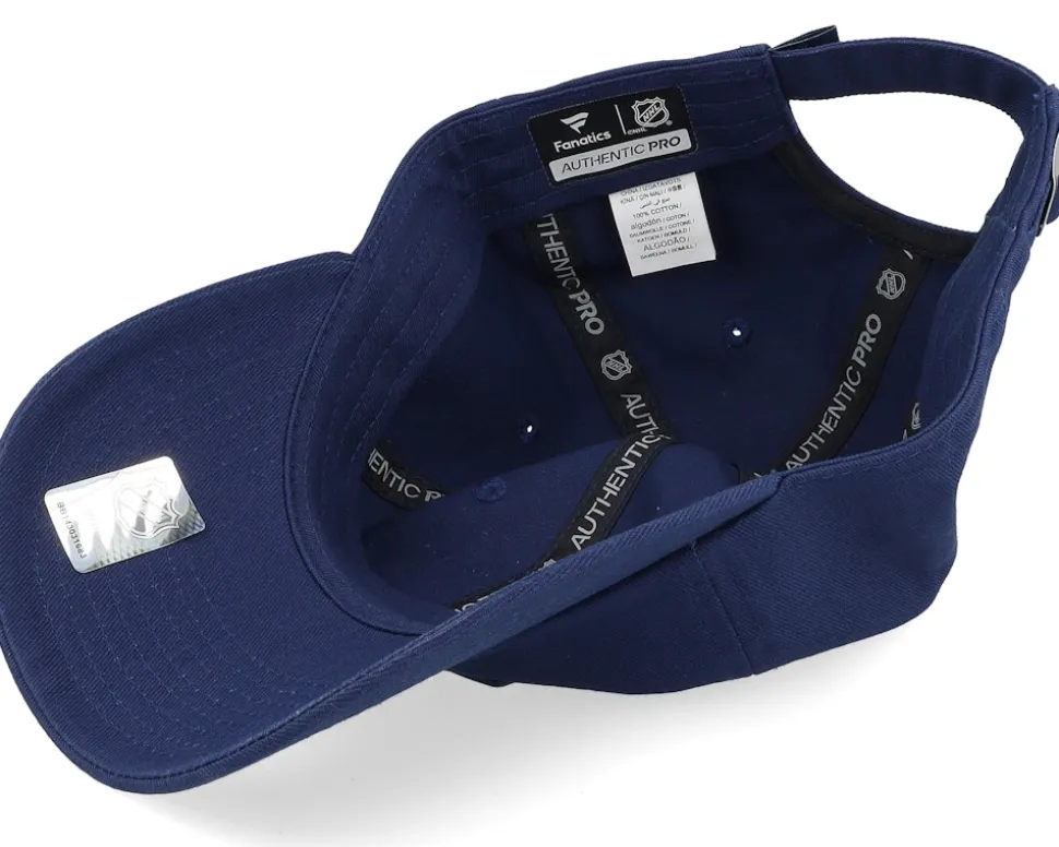 Vancouver Canucks Authentic Pro Rink Prime Blue Dad Cap - Fanatics
