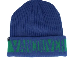Vancouver Canucks Beanie Blue/Kelly Green Cuff - Fanatics