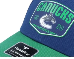 Vancouver Canucks Meshback Blue/Kelly Green Trucker - Fanatics