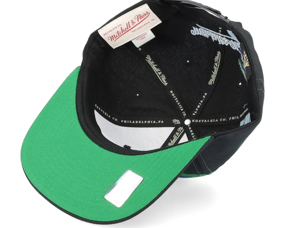 Vancouver Canucks Vintage Paintbrush Black Snapback - Mitchell & Ness