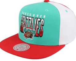 Vancouver Grizzlies Billboard 2 Hwc Teal/Red Snapback - Mitchell & Ness