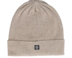 Vanessa Knitted Beanie Cashmere Sand Cuff - CTH Ericson