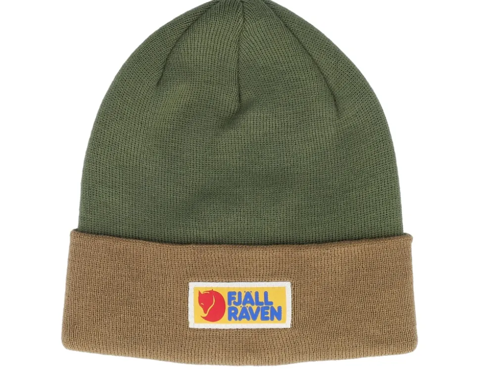 Vardag Classic Beanie Brown-laurel Green Cuff - Fjällräven