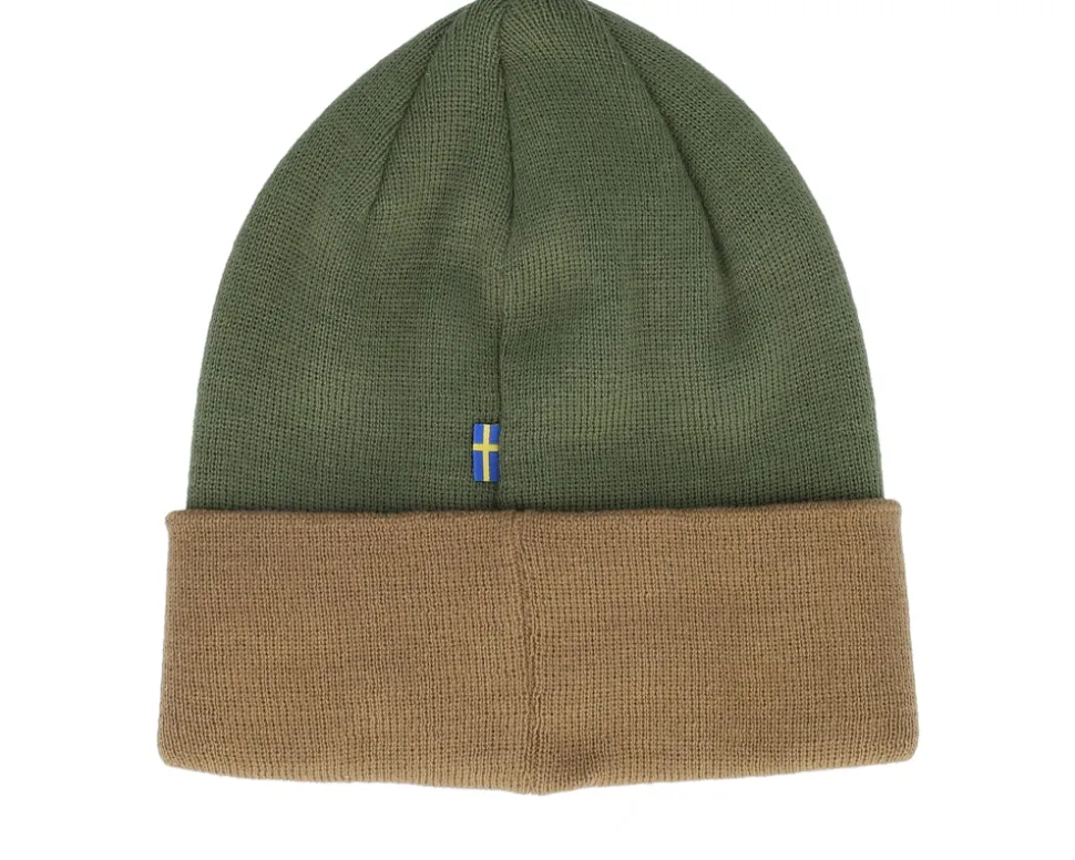 Vardag Classic Beanie Brown-laurel Green Cuff - Fjällräven