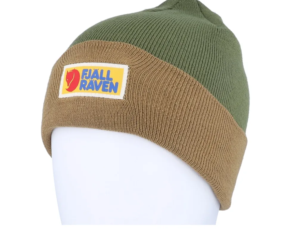 Vardag Classic Beanie Brown-laurel Green Cuff - Fjällräven
