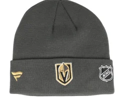 Vegas Golden Knights Authentic Pro Game&Train Knit Charcoal Cuff - Fanatics