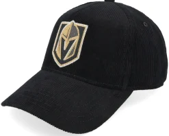 Vegas Golden Knights Corduroy Valin Black A-frame Adjustable - American Needle