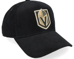 Vegas Golden Knights Corduroy Valin Black A-frame Adjustable - American Needle