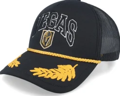 Vegas Golden Knights Gold Leaf Hwc Black Trucker - Mitchell & Ness