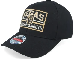 Vegas Golden Knights Horizon Patch Classic Red Black Adjustable - Mitchell & Ness