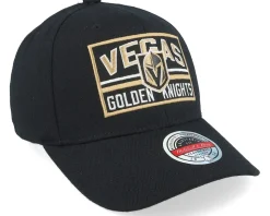 Vegas Golden Knights Horizon Patch Classic Red Black Adjustable - Mitchell & Ness