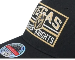 Vegas Golden Knights Horizon Patch Classic Red Black Adjustable - Mitchell & Ness