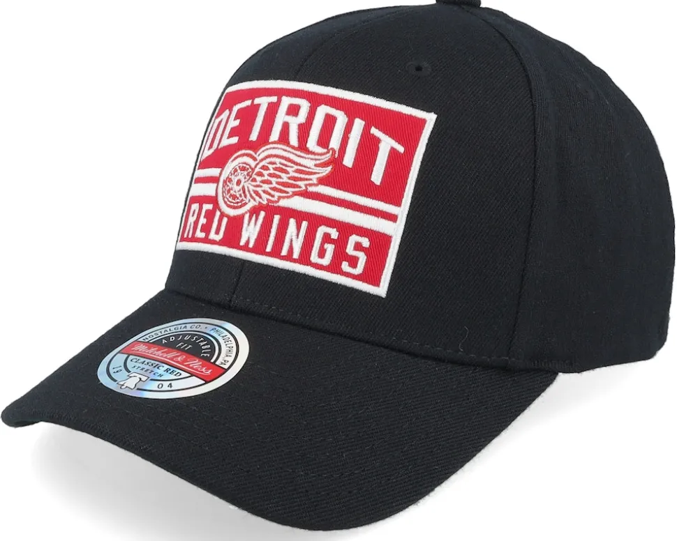 Vegas Golden Knights Horizon Patch Classic Red Black Adjustable - Mitchell & Ness