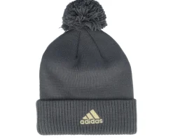 Vegas Golden Knights NHL Cuffed Beanie Charcoal Pom - Adidas