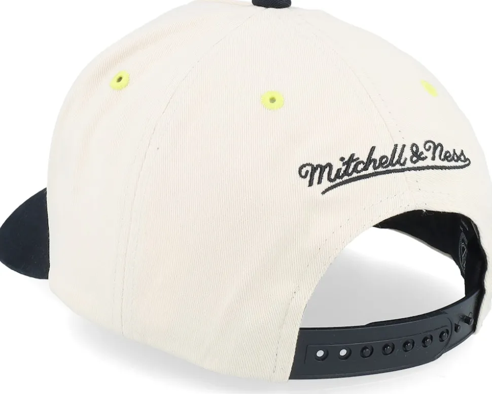 Vegas Golden Knights Overspray Pro Off White/Black A-frame Adjustable - Mitchell & Ness