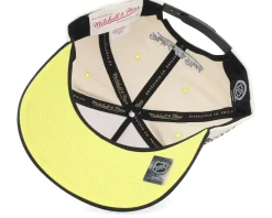 Vegas Golden Knights Overspray Pro Off White/Black A-frame Adjustable - Mitchell & Ness