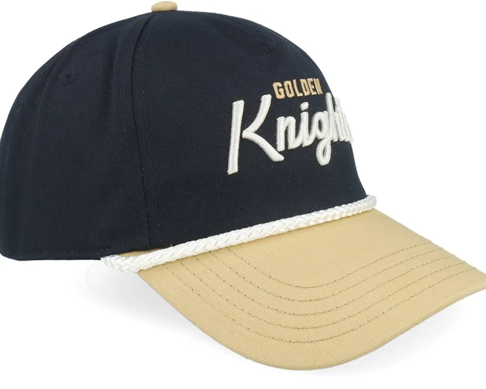 Vegas Golden Knights Roscoe Black/Beige A-frame Adjustable - American Needle