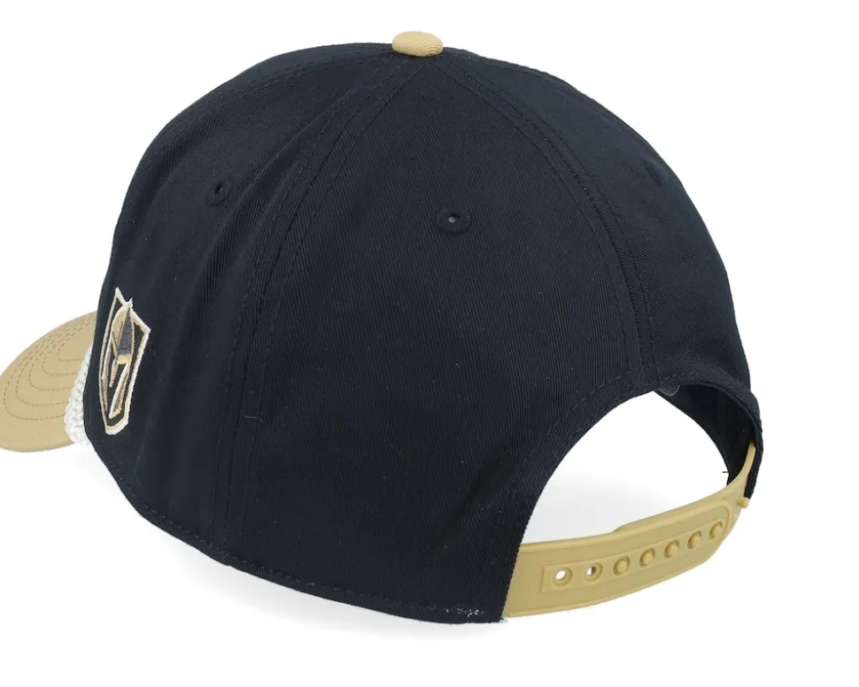 Vegas Golden Knights Roscoe Black/Beige A-frame Adjustable - American Needle