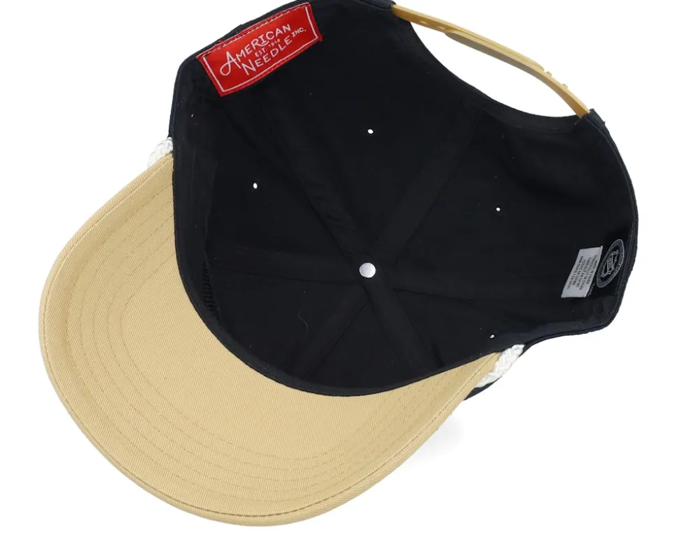 Vegas Golden Knights Roscoe Black/Beige A-frame Adjustable - American Needle