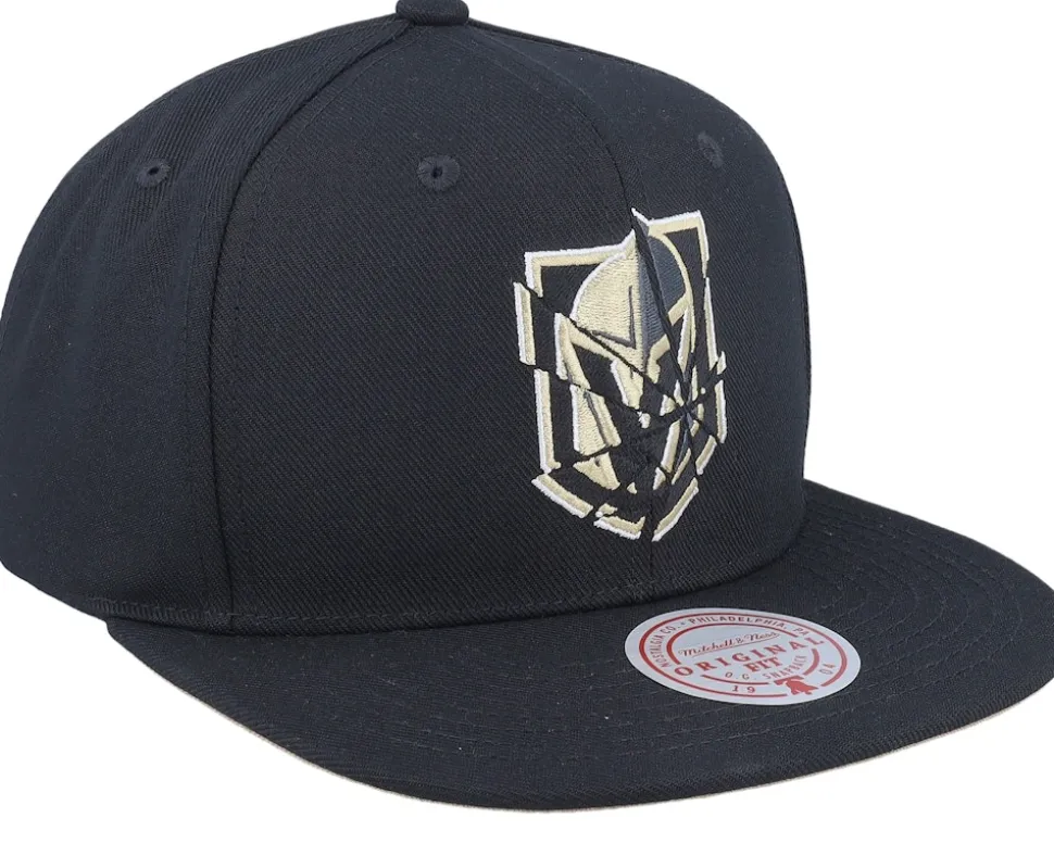 Vegas Golden Knights Shattered Black Snapback - Mitchell & Ness