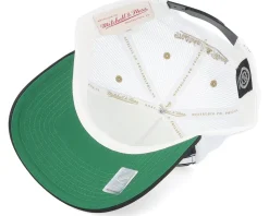 Vegas Golden Knights Sideline Black/White A-frame Trucker - Mitchell & Ness