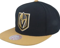 Vegas Golden Knights Team 2 Tone 2.0 Black/Gold Snapback - Mitchell & Ness