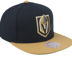 Vegas Golden Knights Team 2 Tone 2.0 Black/Gold Snapback - Mitchell & Ness