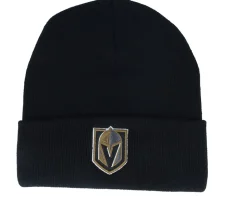Vegas Golden Knights Terrain Knit Solid Black Cuff - American Needle