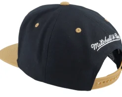 Vegas Golden Knights Transcript Black/Tan Snapback - Mitchell & Ness