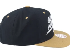 Vegas Golden Knights Transcript Black/Tan Snapback - Mitchell & Ness