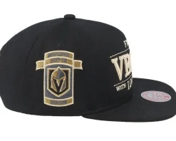 Vegas Golden Knights With Love Black Snapback - Mitchell & Ness