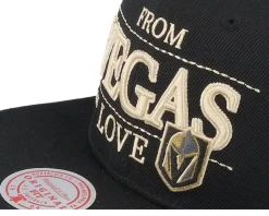 Vegas Golden Knights With Love Black Snapback - Mitchell & Ness
