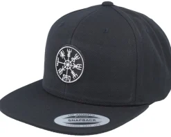 Vegvisir Rungalder Patch Black Snapback - Vikings