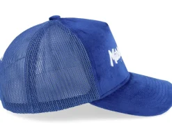 Velvet Pinscript Blue A-Frame Trucker - Mitchell & Ness