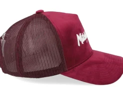 Velvet Pinscript Maroon Trucker - Mitchell & Ness