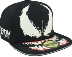 Venom Glow In The Dark Novelty Black Snapback - Difuzed