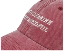 Very Demure Very Mindful Washed Red Dad Cap - Scenes