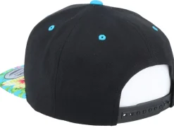 Vibes Patch Hawaiian Black/Aqua Snapback - Iconic