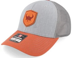Viking Horned Helmet Heather Grey/Orange Trucker - Vikings