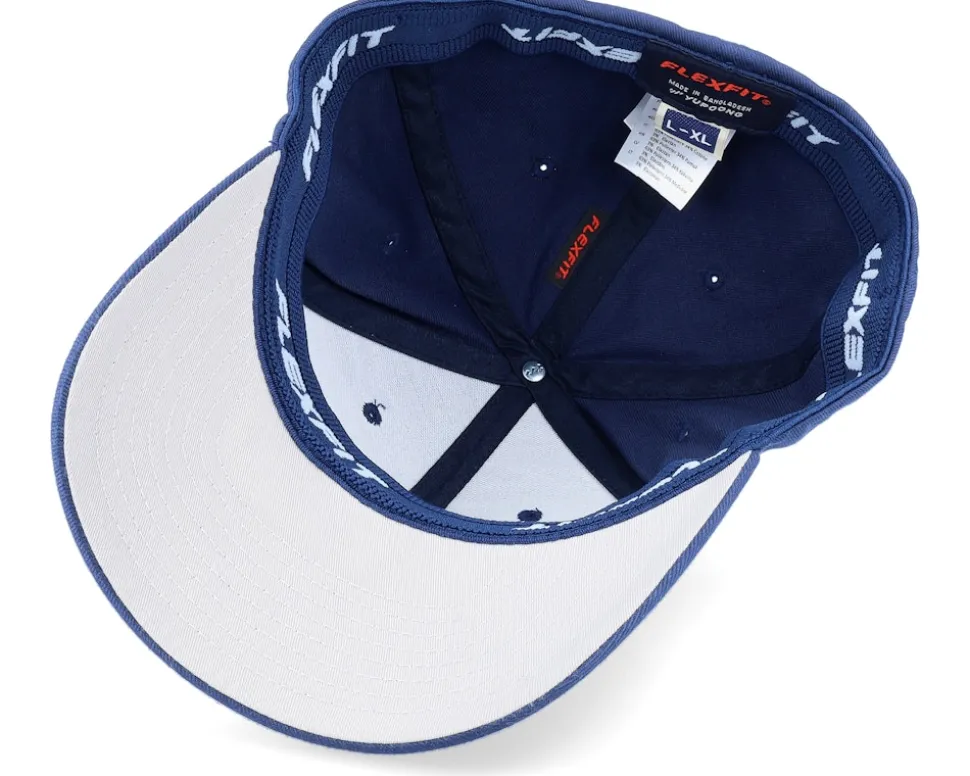 Viking Knot Worm White Navy Flexfit - Vikings