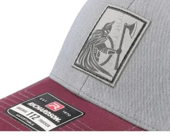 Viking Warrior Heather Grey/Maroon Trucker - Vikings