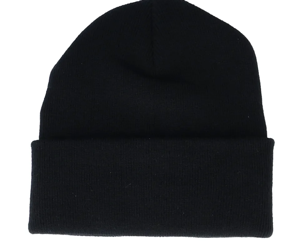 Viking Wolf Black Patch Black Beanie - Vikings