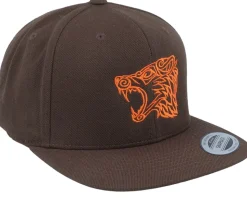 Viking Wolf Orange/Dark Brown Snapback - Vikings
