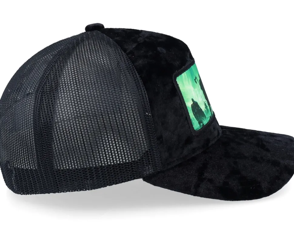 Vikings Aurora Sky Velvet Black A-frame Trucker - Calza Pennello