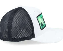 Vikings Aurora Sky Velvet White/Black A-Frame Trucker - Calza Pennello