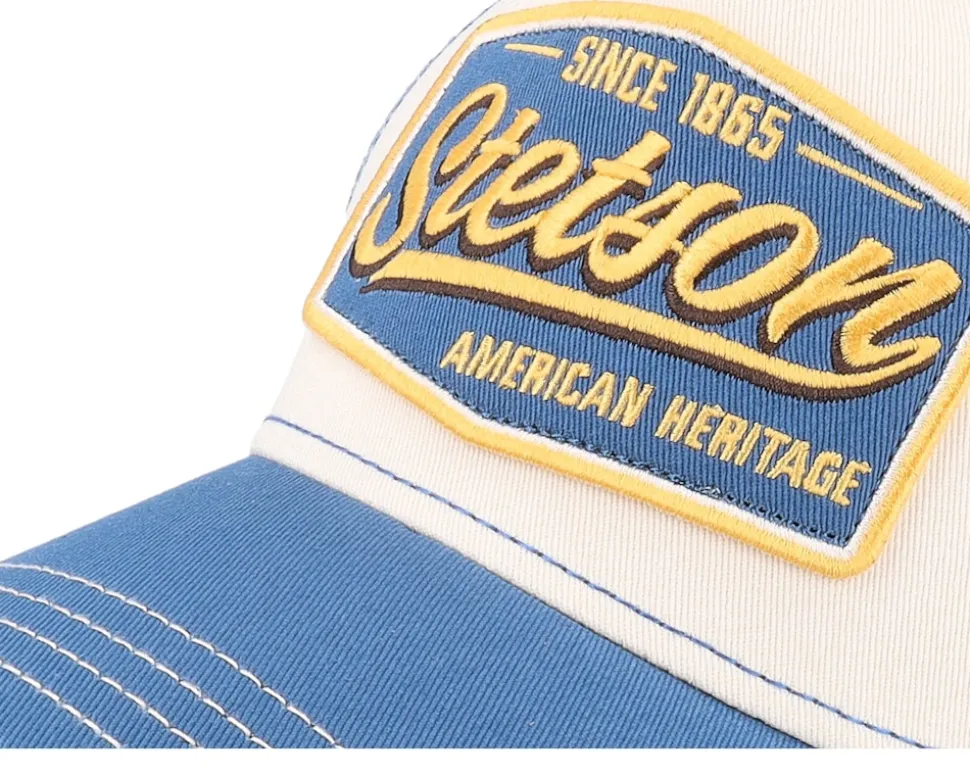Vintage Blue/White Trucker - Stetson