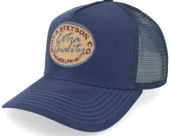 Vintage Brushed Twill Navy Trucker - Stetson