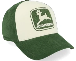 Vintage Chain Stitch Green/Ivory Adjustable - John Deere