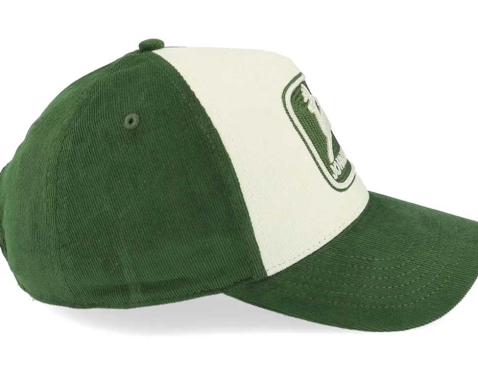 Vintage Chain Stitch Green/Ivory Adjustable - John Deere