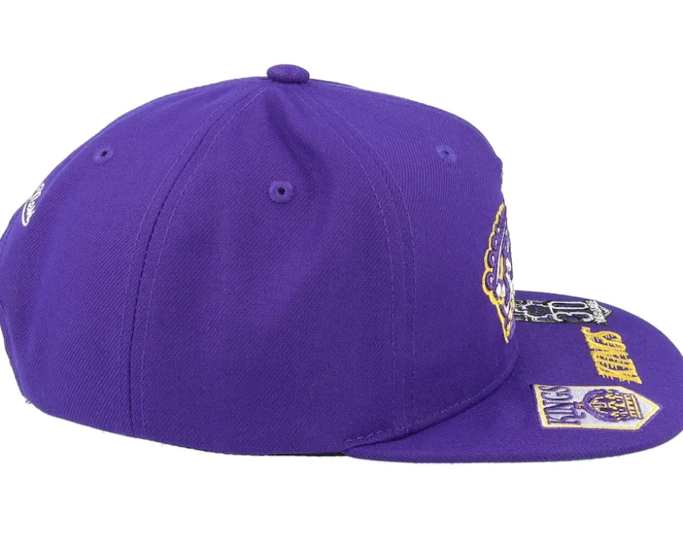 Vintage Hat Trick Purple Snapback - Mitchell & Ness